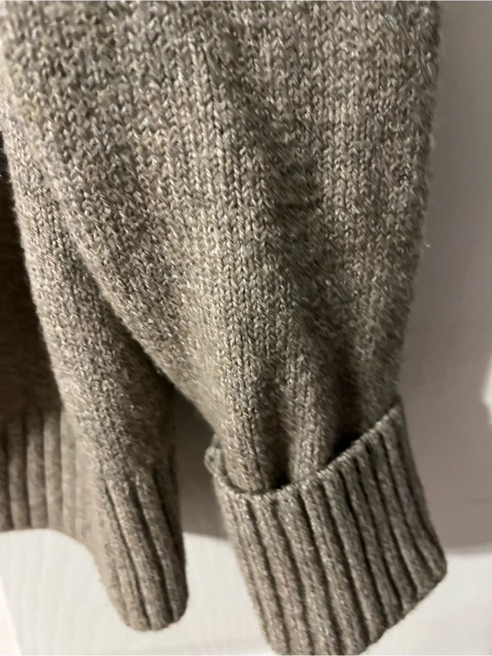 Banana Republic Men’s Shawl Collar Cardigan - Taupe Heather